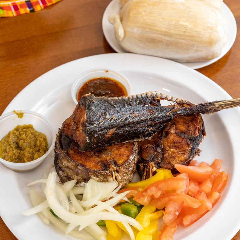 menu item 4 of 17, Kenkey / Pepper / Fish