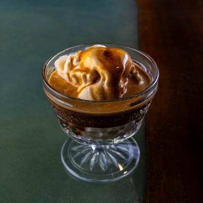 Affogato dessert.