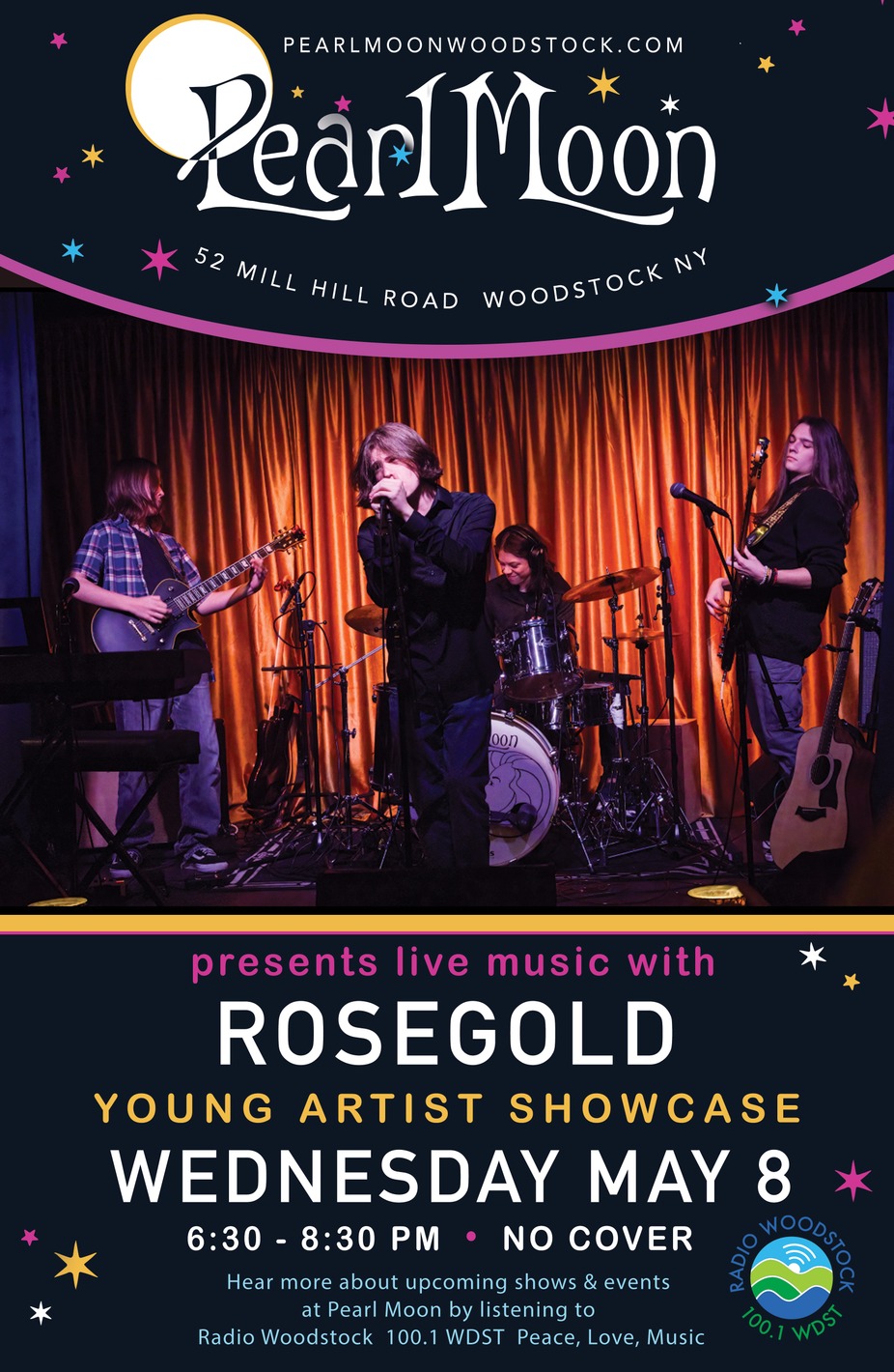 YOUNG ARTIST SHOWCASE with ROSEGOLD at PEARL MOON WOODSTOCK event photo