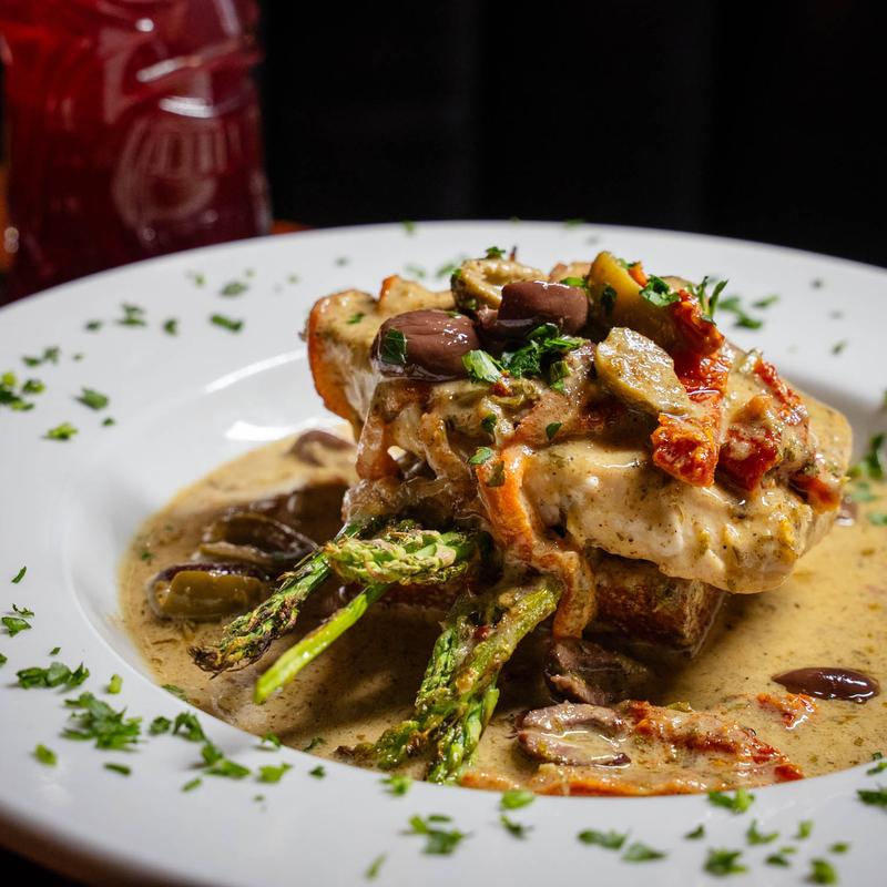 Grilled and marinated Swordfish photo