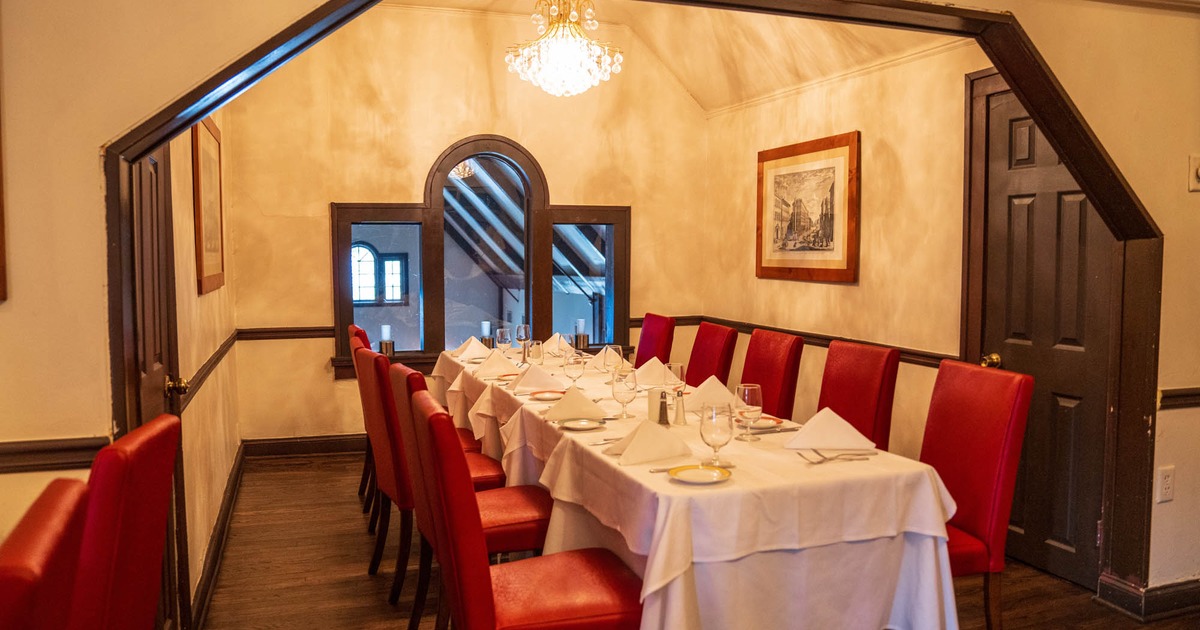 Top floor dining area