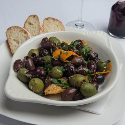 House marinated olives