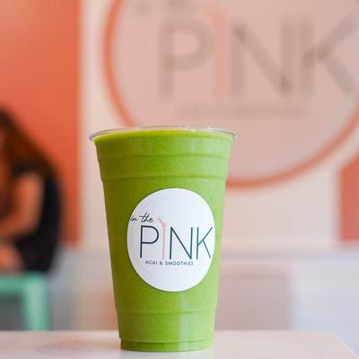 The Big Green smoothie cup.