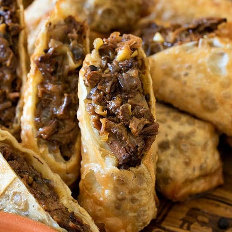 Cheese Steak Egg Roll Tray photo