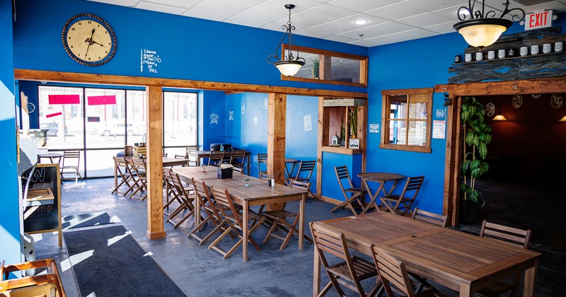 Interior space, seating area