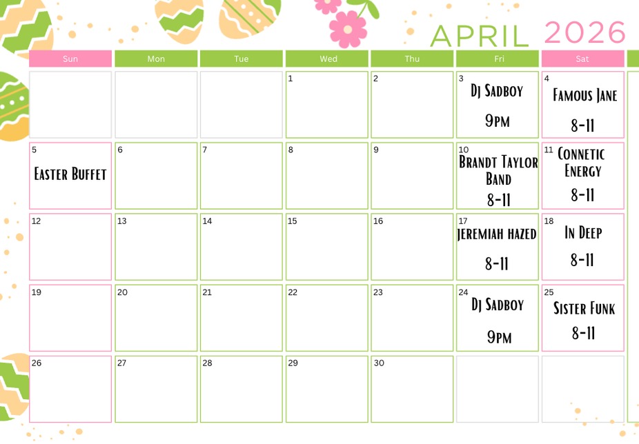 April '26 Live Music event photo