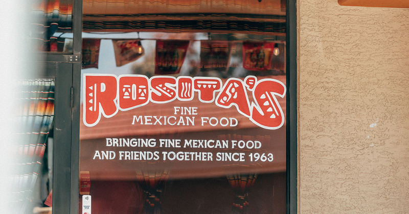 Logo on the entrance window