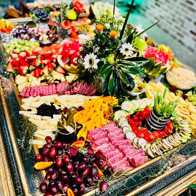 Large charcuterie platter.