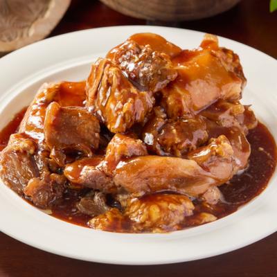 Braised beef shank bone photo