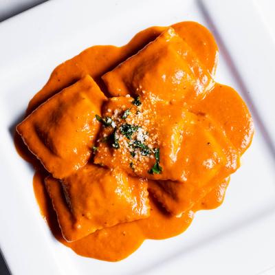 Ravioli Mariarosa, top view