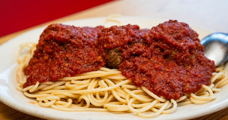 Spaghetti with Meat Sauce and Meatballs