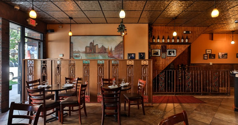 Dining tables ready for guests