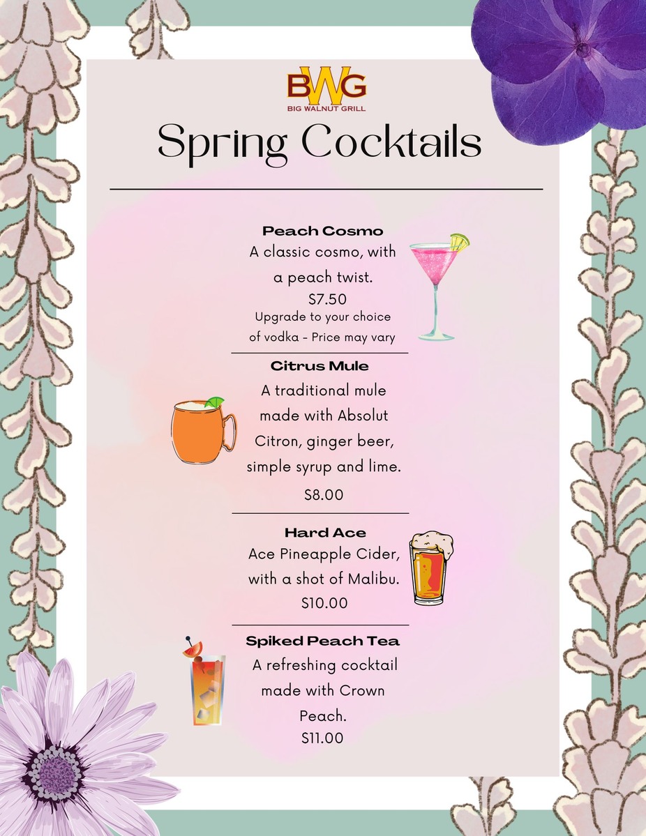 Spring Cocktail Menu event photo