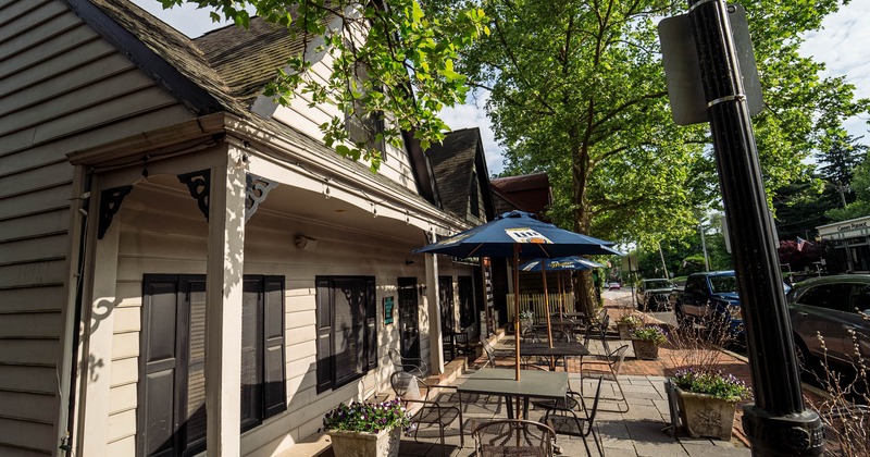 Exterior, patio, porch, wide view