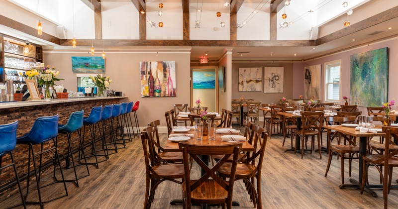 Interior, diner table set up