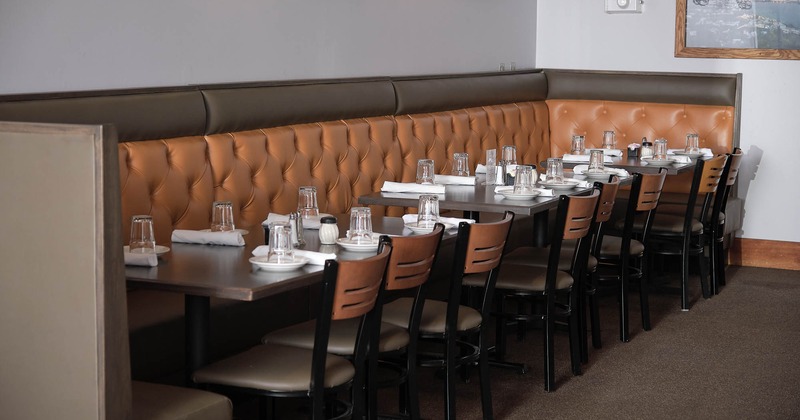 Interior dining area ready for guests