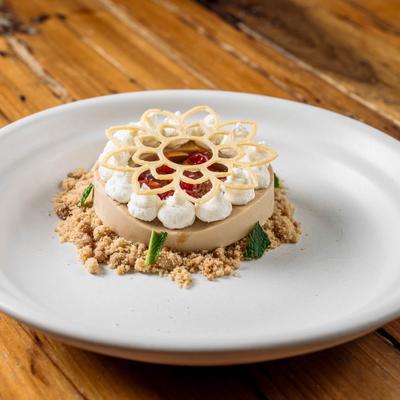 White Chocolate Panna Cotta.