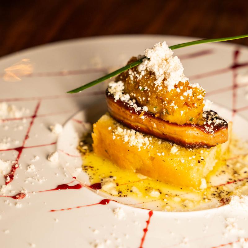 Pan seared foie gras photo