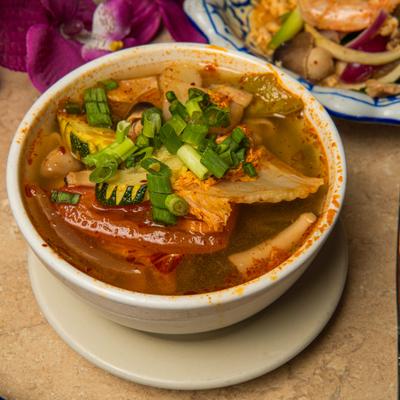 Thai-style hot and sour soup.