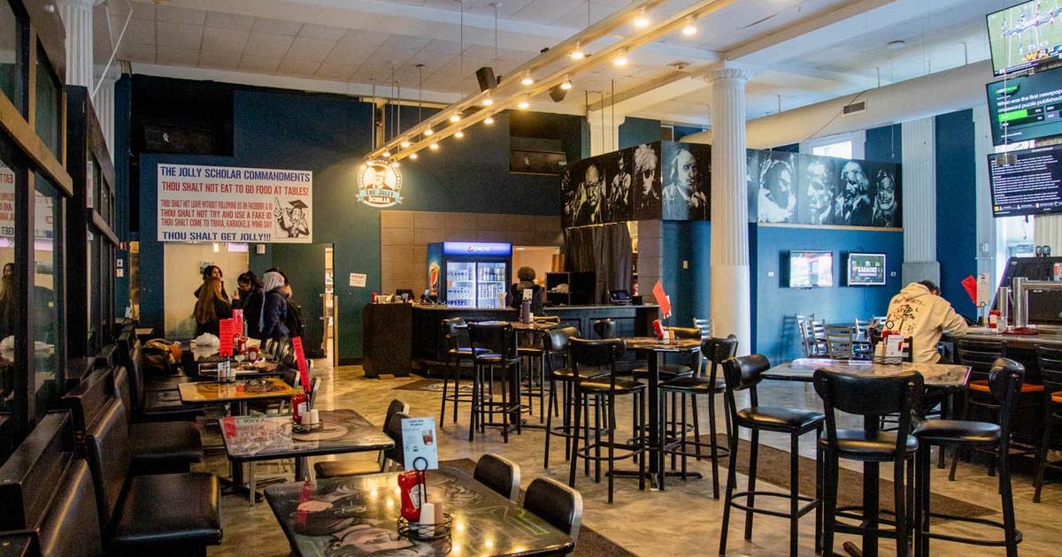 Interior dining and seating space