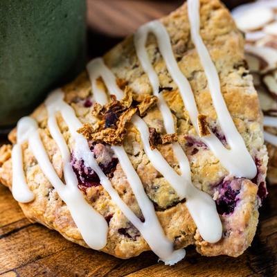 Orange Cranberry Pistachio Scone.