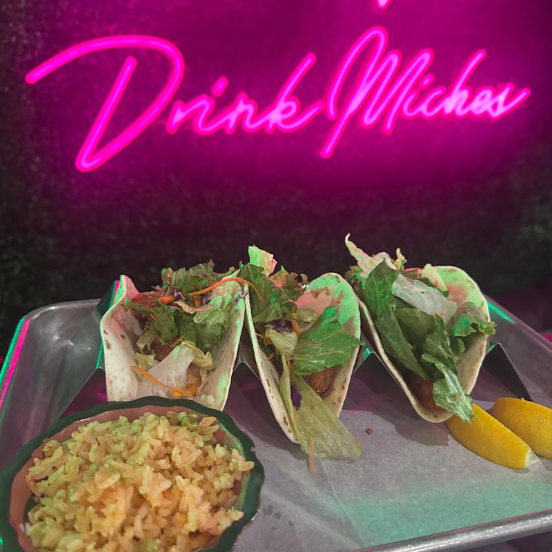 Baja fried shrimp tacos photo