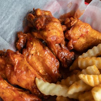 A closeup on the XXX Wings.