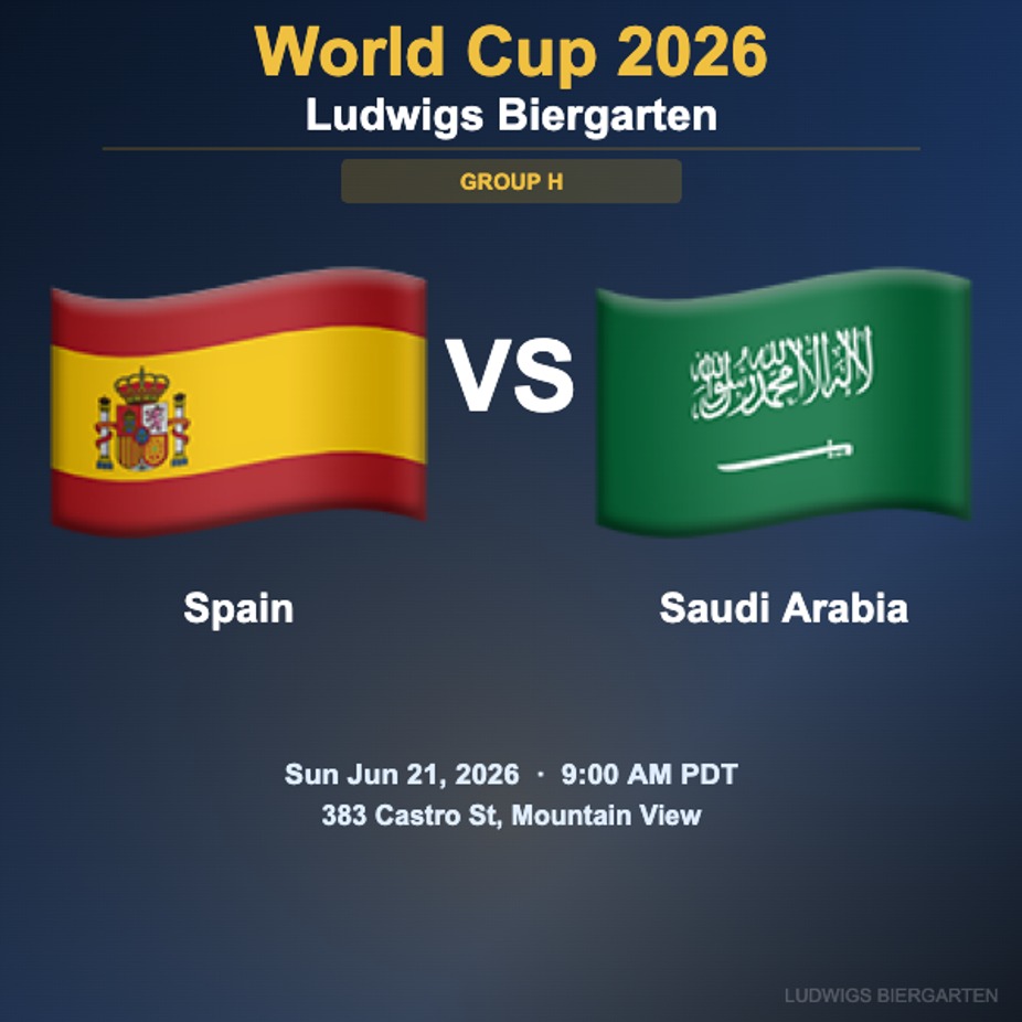 World Cup 2026: Spain vs Saudi Arabia | Group H event photo