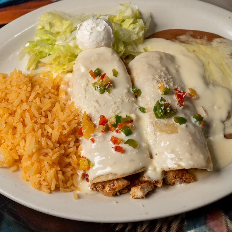 menu item 7 of 10, Chicken Enchiladas Blancas