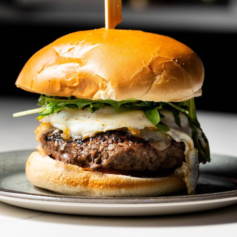 breakfast burger photo