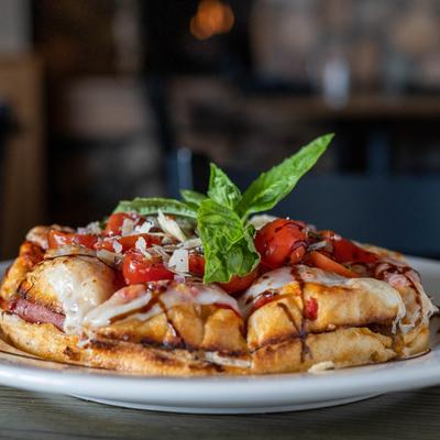 Kicked Up Bruschetta dish.