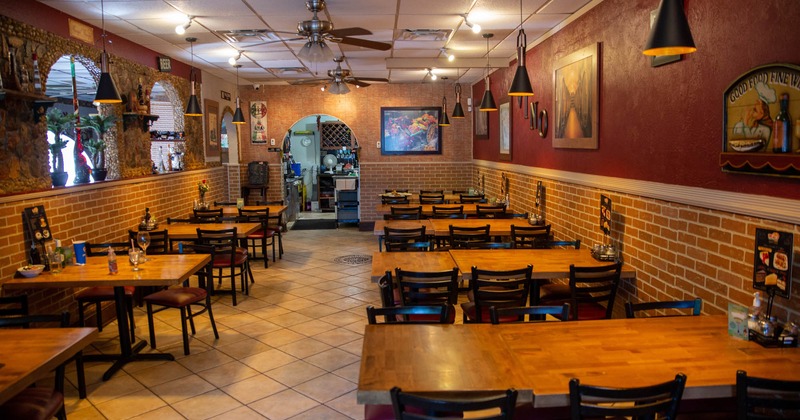 Interior, dining area