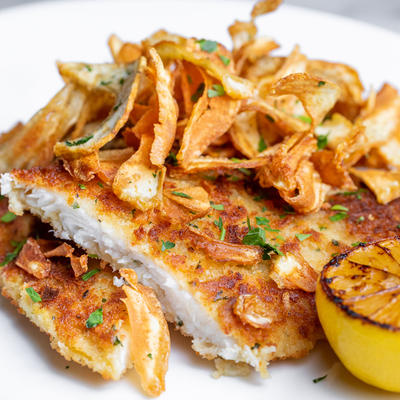 Filet of sole with crispy artichokes