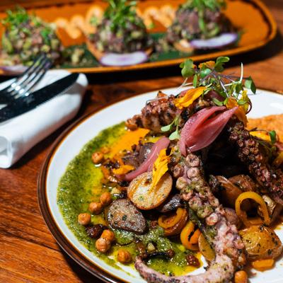 Charred Octopus dish.