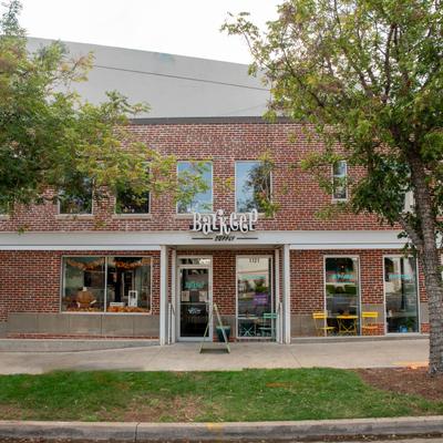 Exterior, view of the front entrance.