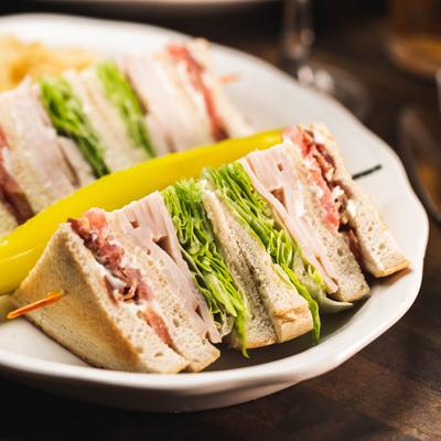 Triple Decker Turkey Club at Finnegan's Wake Pub