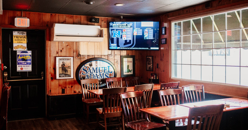 Interior, tables for six