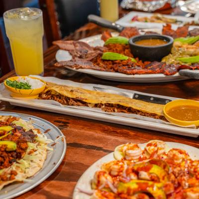 Various food dishes.
