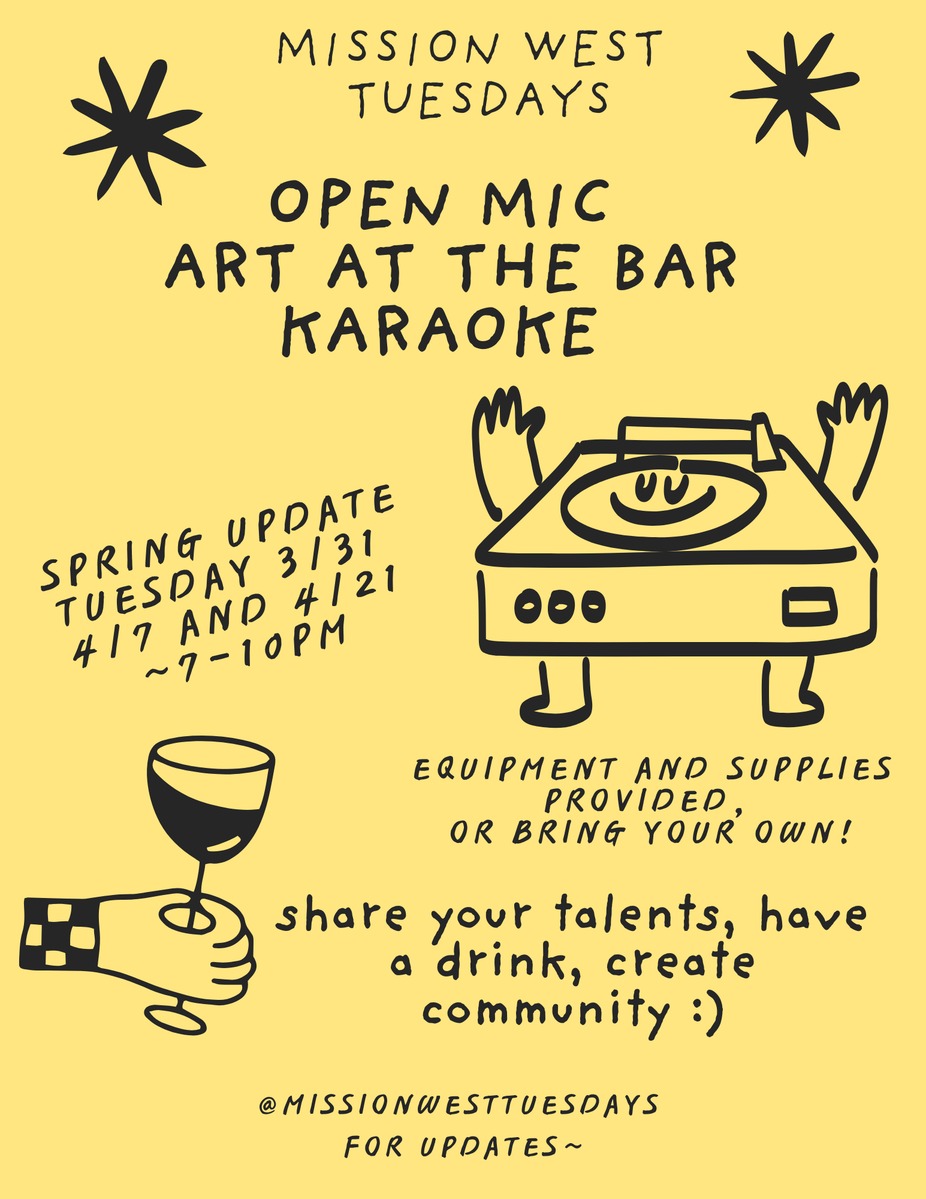 Karaoke, Art at the bar, Open Mic event photo
