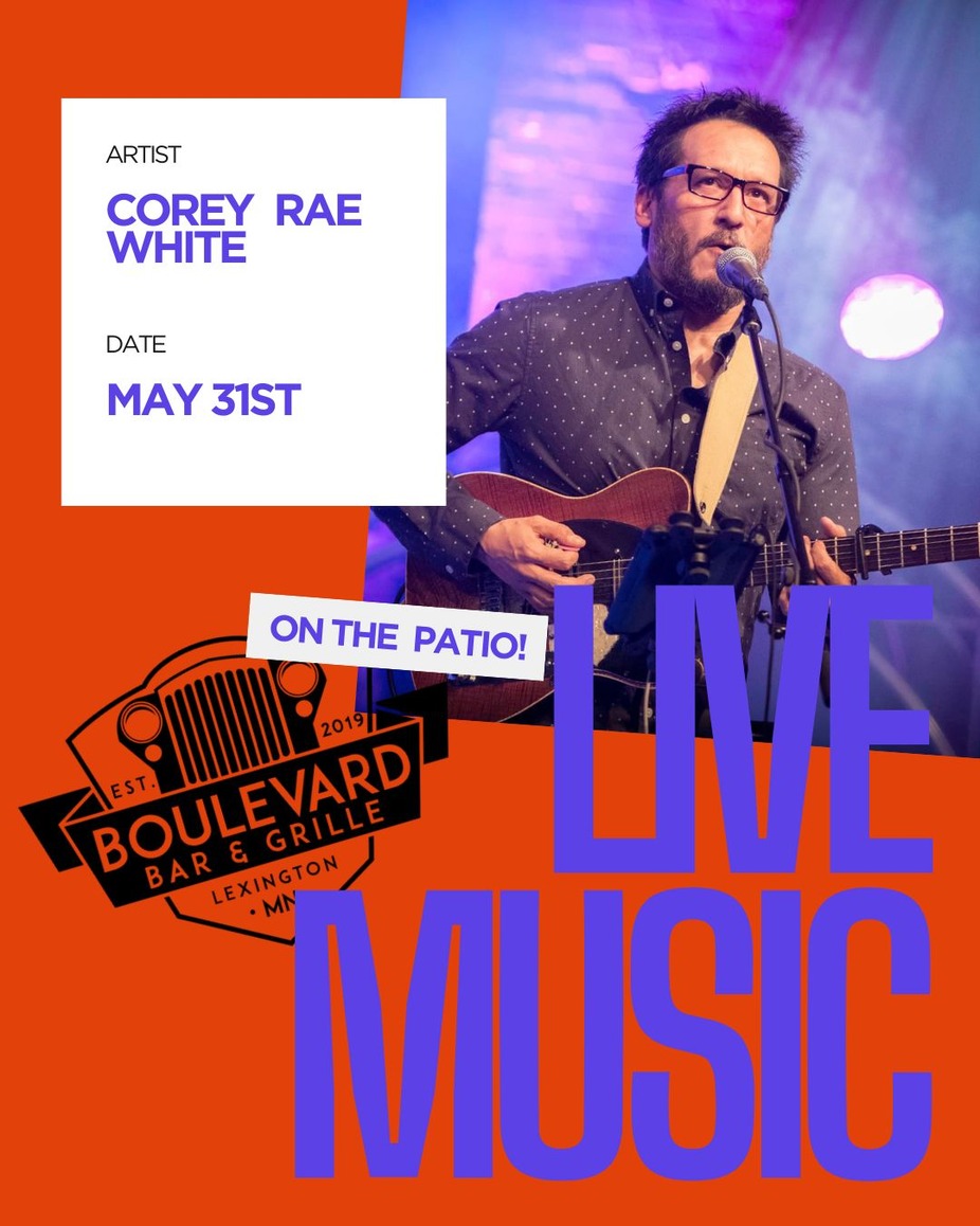 LIVE MUSIC ON THE PATIO ~ COREY RAE WHITE event photo