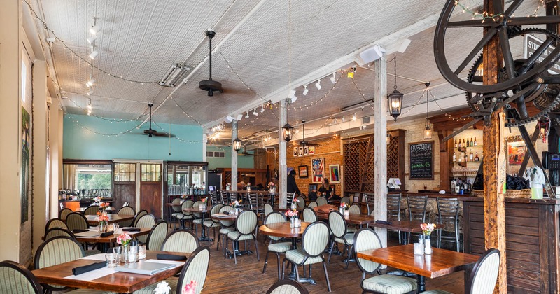 Interior, bar and dining area