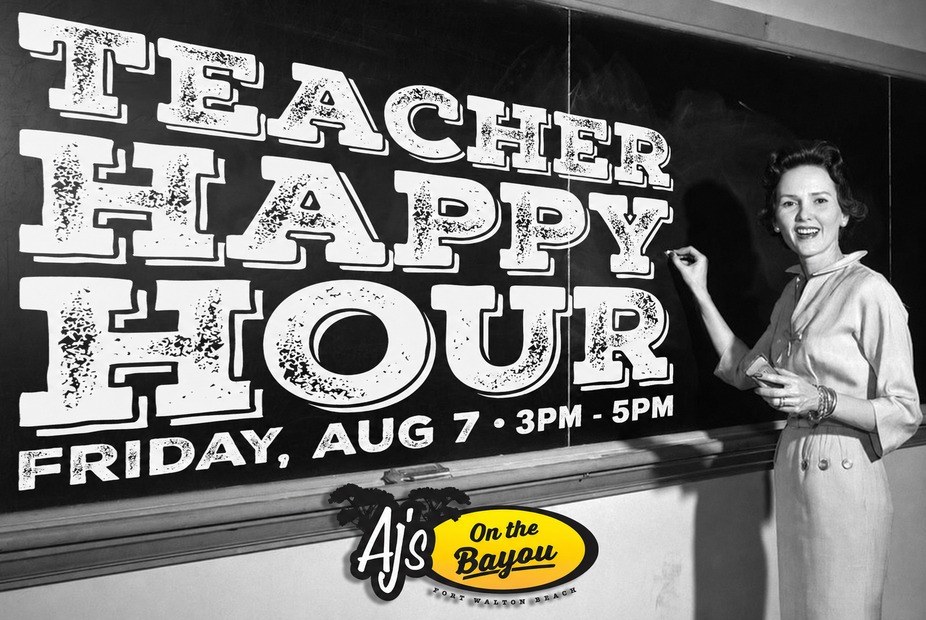 Teachers Back to School Happy Hour at AJ's event photo