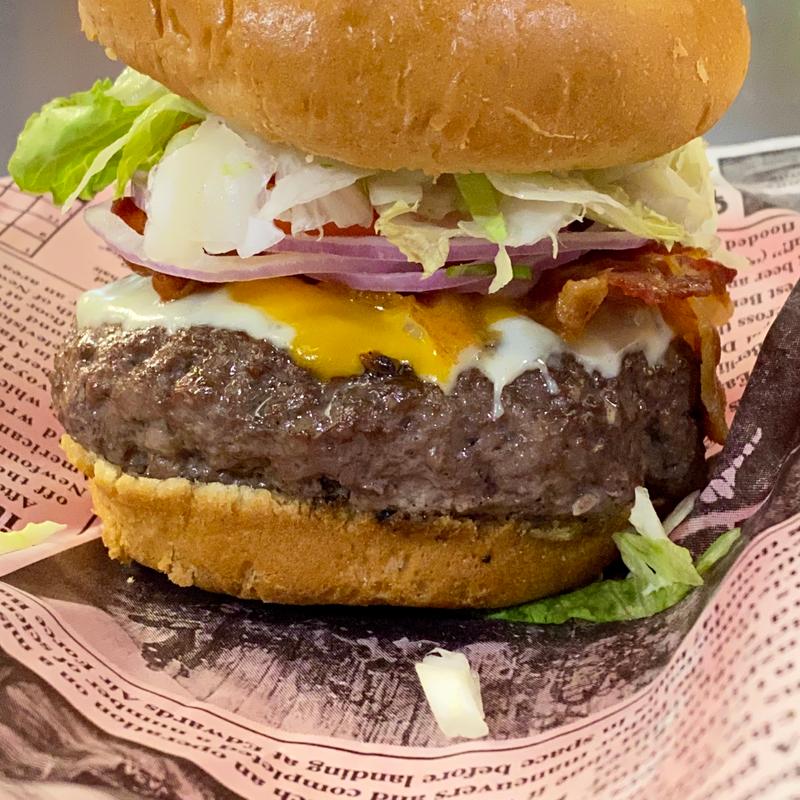 3 Cheese Bacon Burger & Fries photo