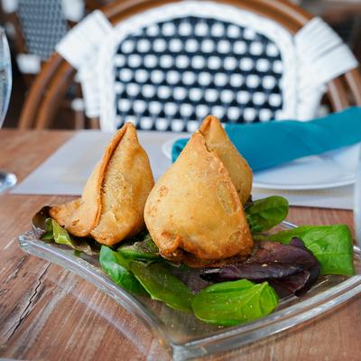 Lamb Samosa plate.