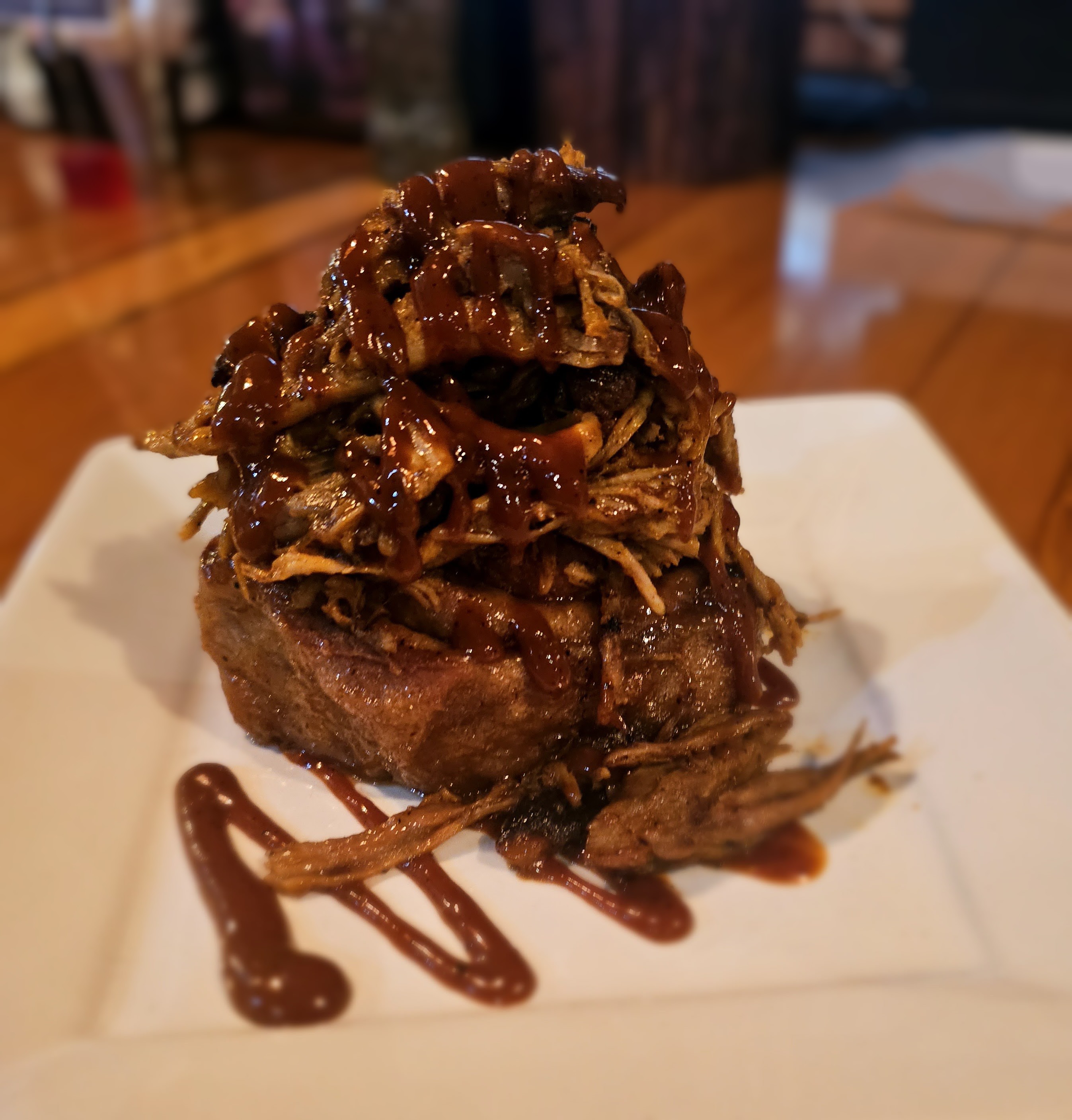 pulled pork cinnamon roll