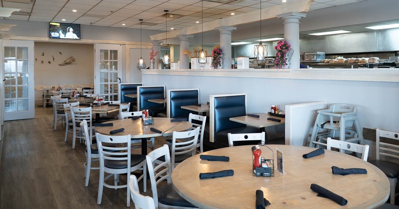 Interior, spacious dining area
