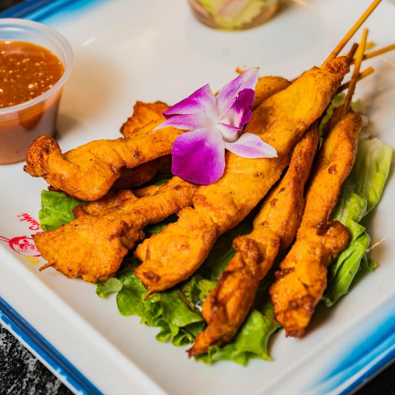 menu item 3 of 7, Chicken Satay (6)
