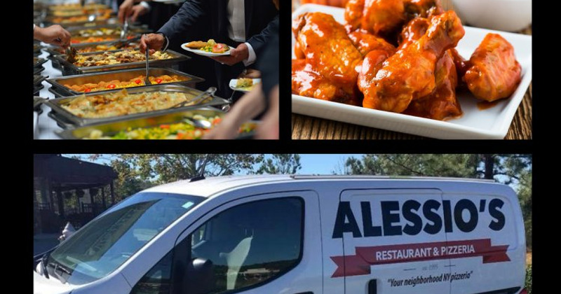 Catering van and food