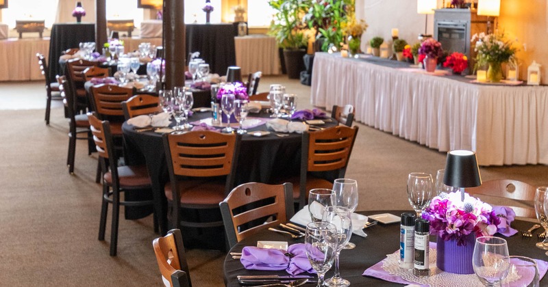 Interior tables ready for guests