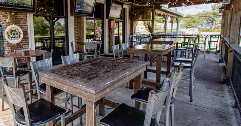 Exterior, outside tables